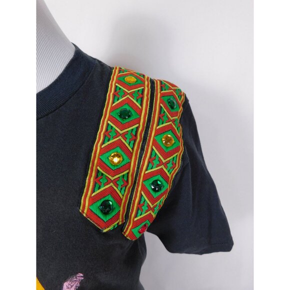 Vtg Gypsy Dances Passion Tee M Black Cotton USA - Picture 9 of 11